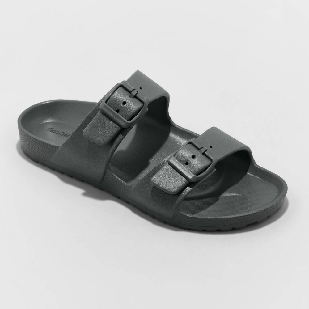 Goodfellow & Co. Carson Two Band Slide Grey Slip On Mens 11 NWT!